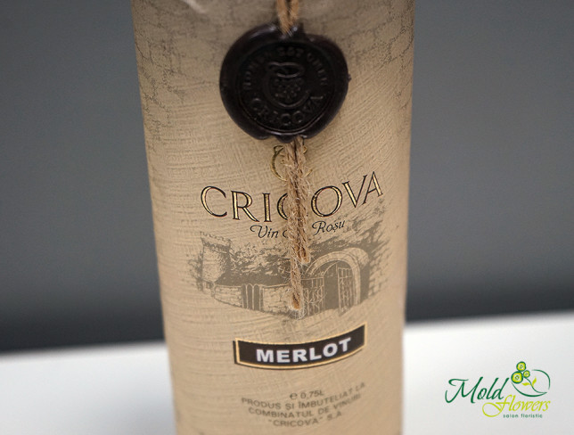 Vin sec roșu Cricova Merlot 0,75 l foto